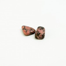 Камень Родонит 2 шт. (1,5-2 см) натуральный, для декора картин из эпоксидной смолы, для творчества
